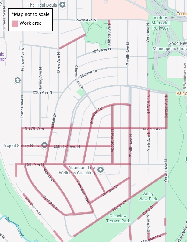 Golden Valley work area