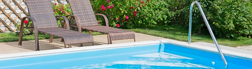 pool side on a sunny day