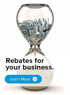 hourglass that links to rebates for your business