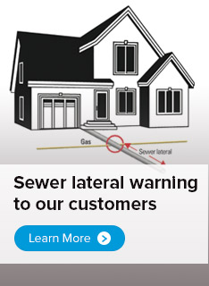 Sewer lateral warning