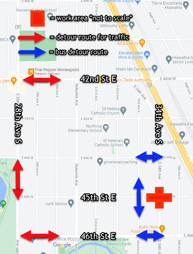 CNP Map of Mpls 34th Ave S with bus detour.png