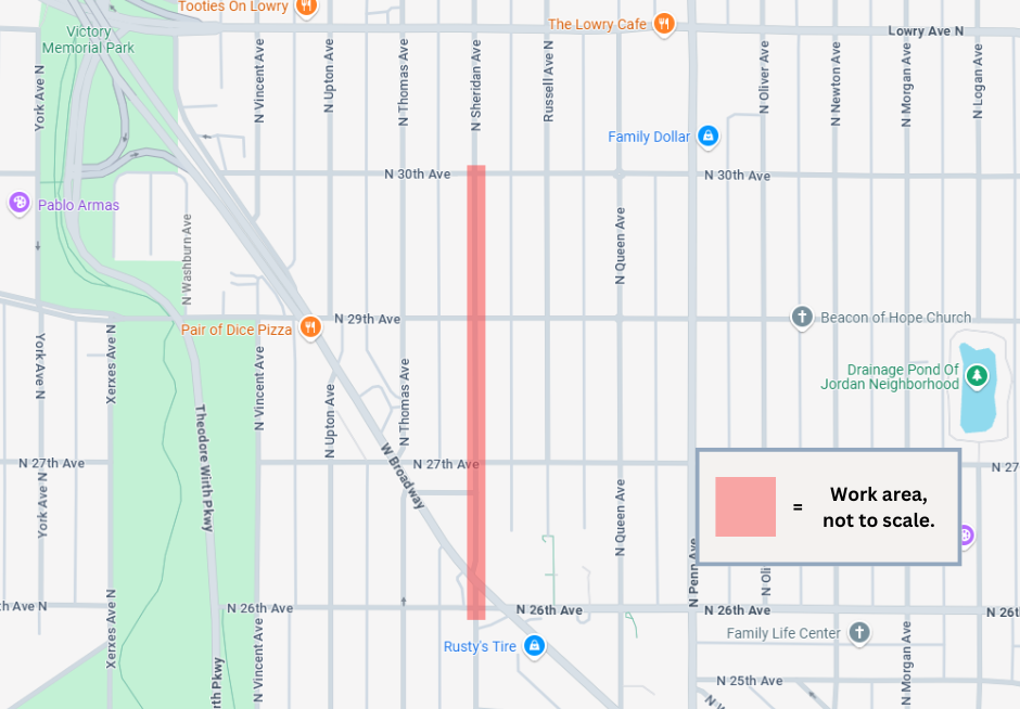 N sheridan AVe map.png